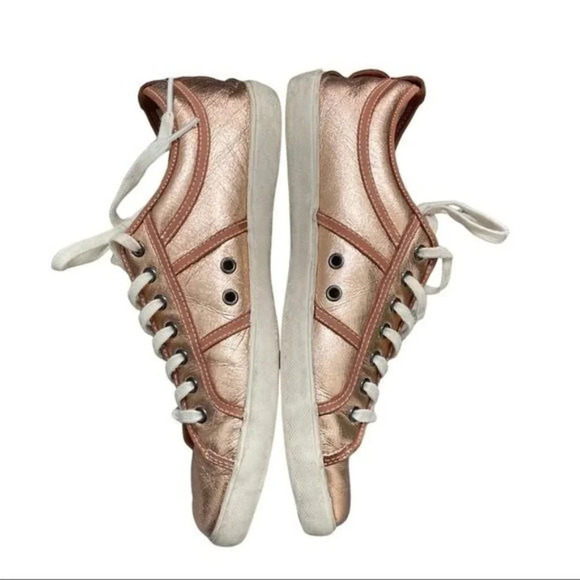 Plims by n.d.c. Metallic Rosegold Leather Sneakers - Picture 2 of 7